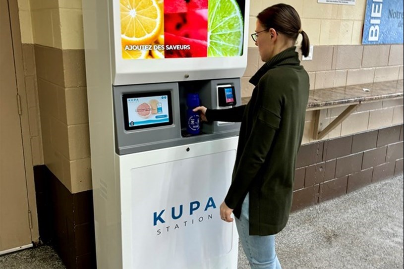 Aréna Cité-des-Jeunes: s'hydrater sans bouteilles à remplissage unique