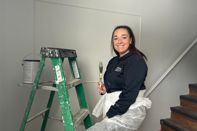 Arianne Lajoie: passionnée du domaine de la construction et du travail manuel 