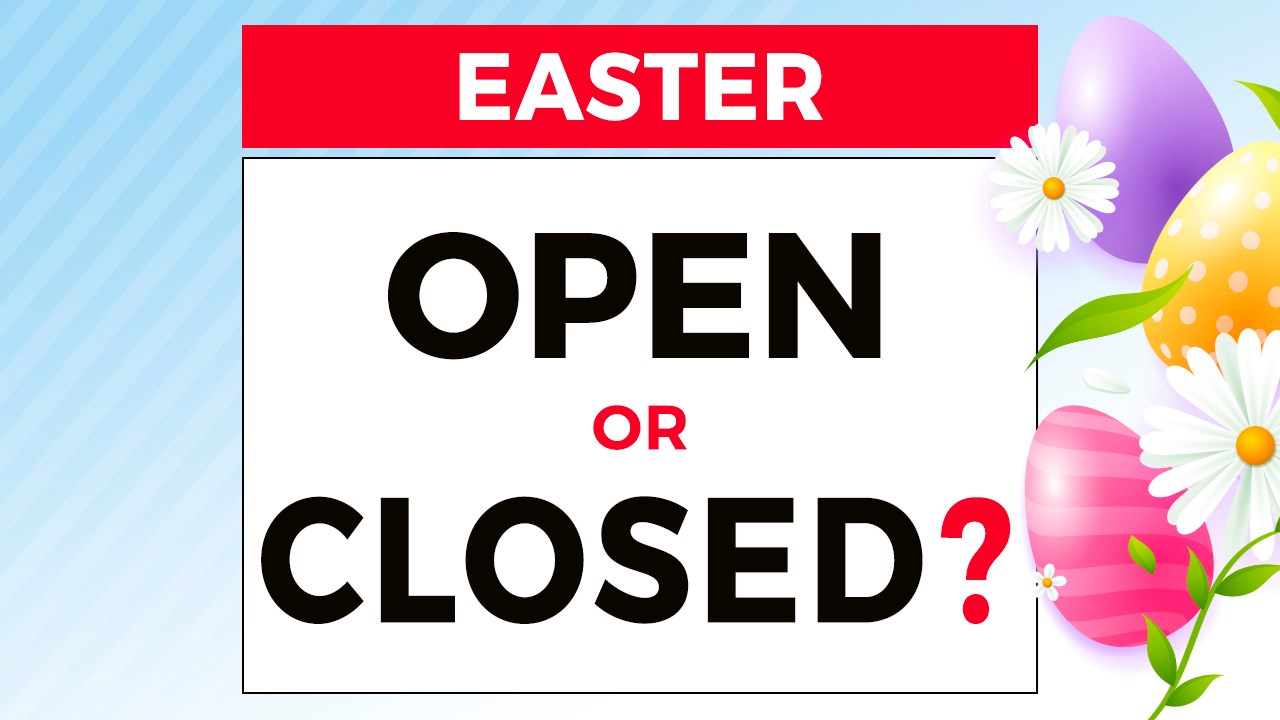 Easter weekend: open or closed?