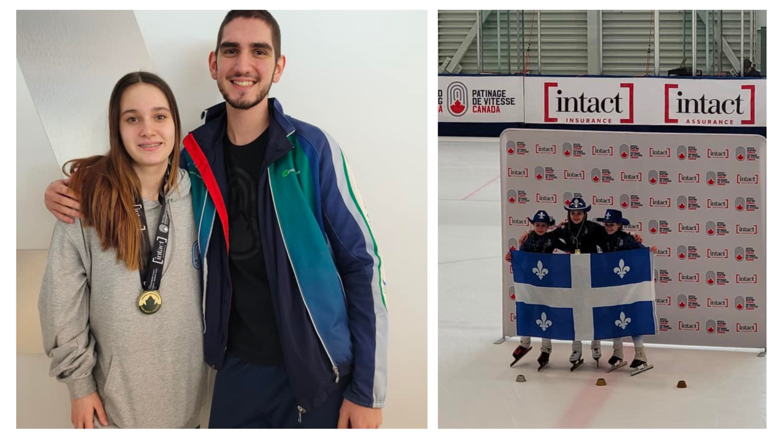 Deux médailles pour une patineuse de vitesse d'ici