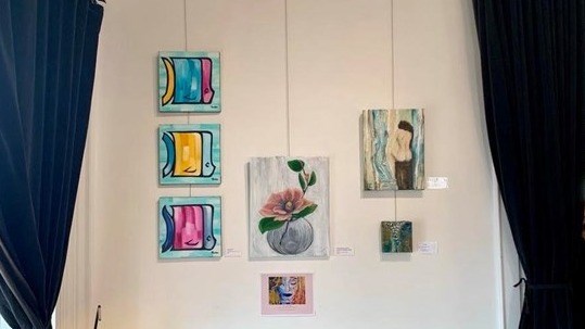 Olga Cassetta and Kristine Demers from Vanadis exhibit in Hawkesbury