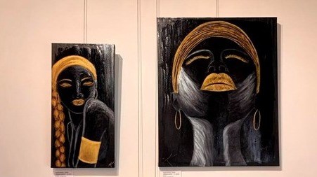 Olga Cassetta and Kristine Demers from Vanadis exhibit in Hawkesbury