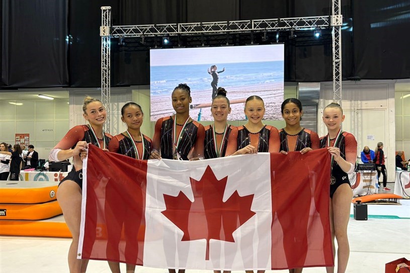 Gymnast Coralie Demers of Notre-Dame-de-l'île-Perrot wins team award