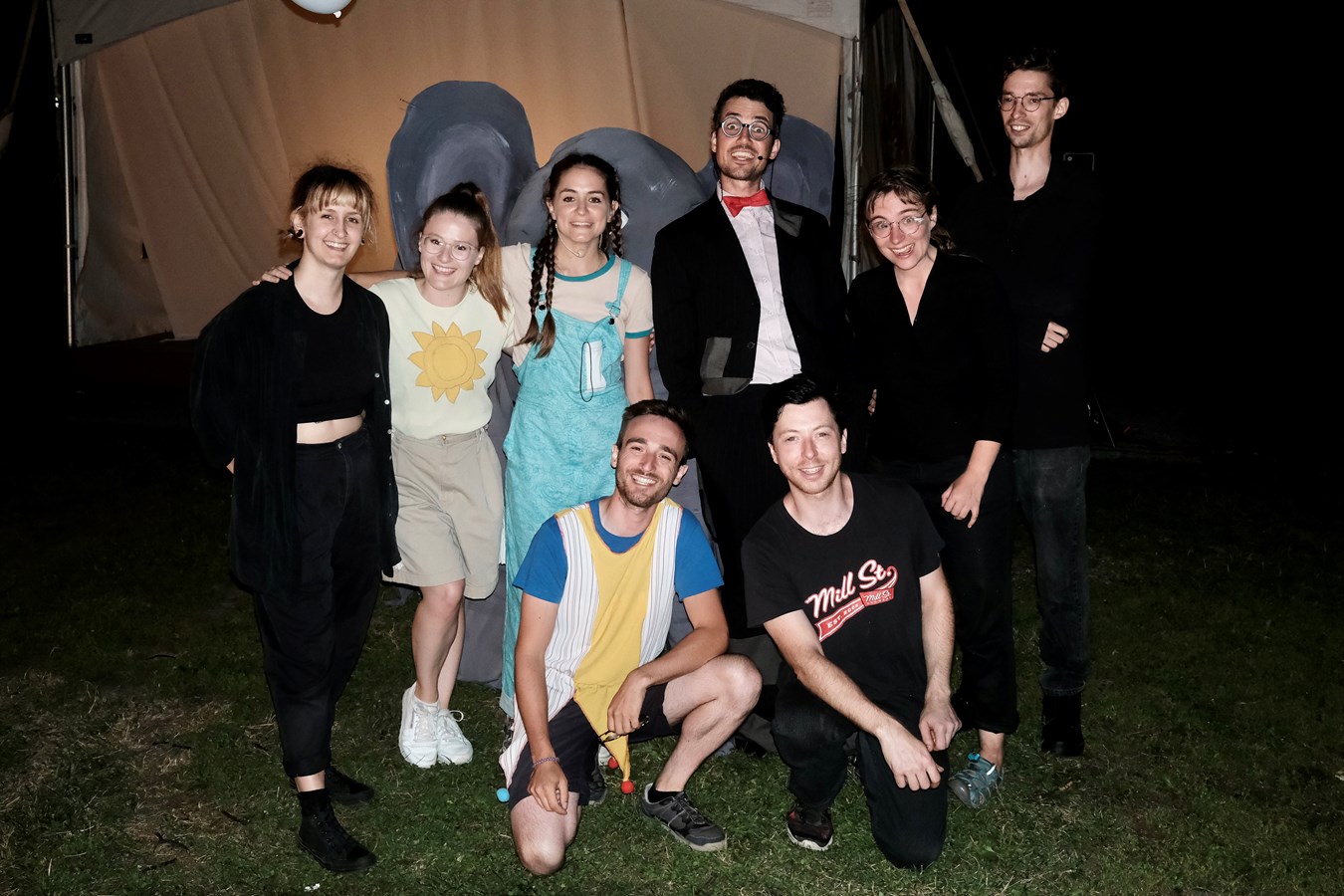 Actors from Lumières! in a cultural mediation project with Vaudreuil-Dorion day camps