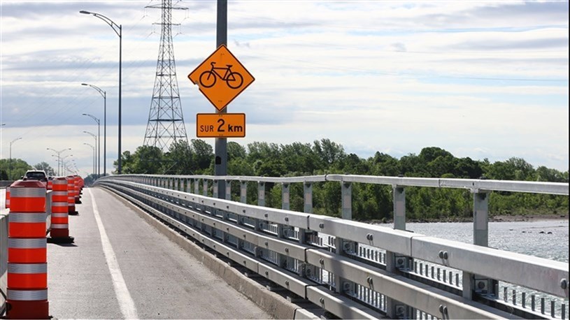 Ouverture du lien cyclable sur le pont Monseigneur-Langlois 