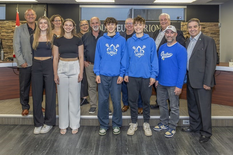 The City of Vaudreuil-Dorion financially supports six young athletes