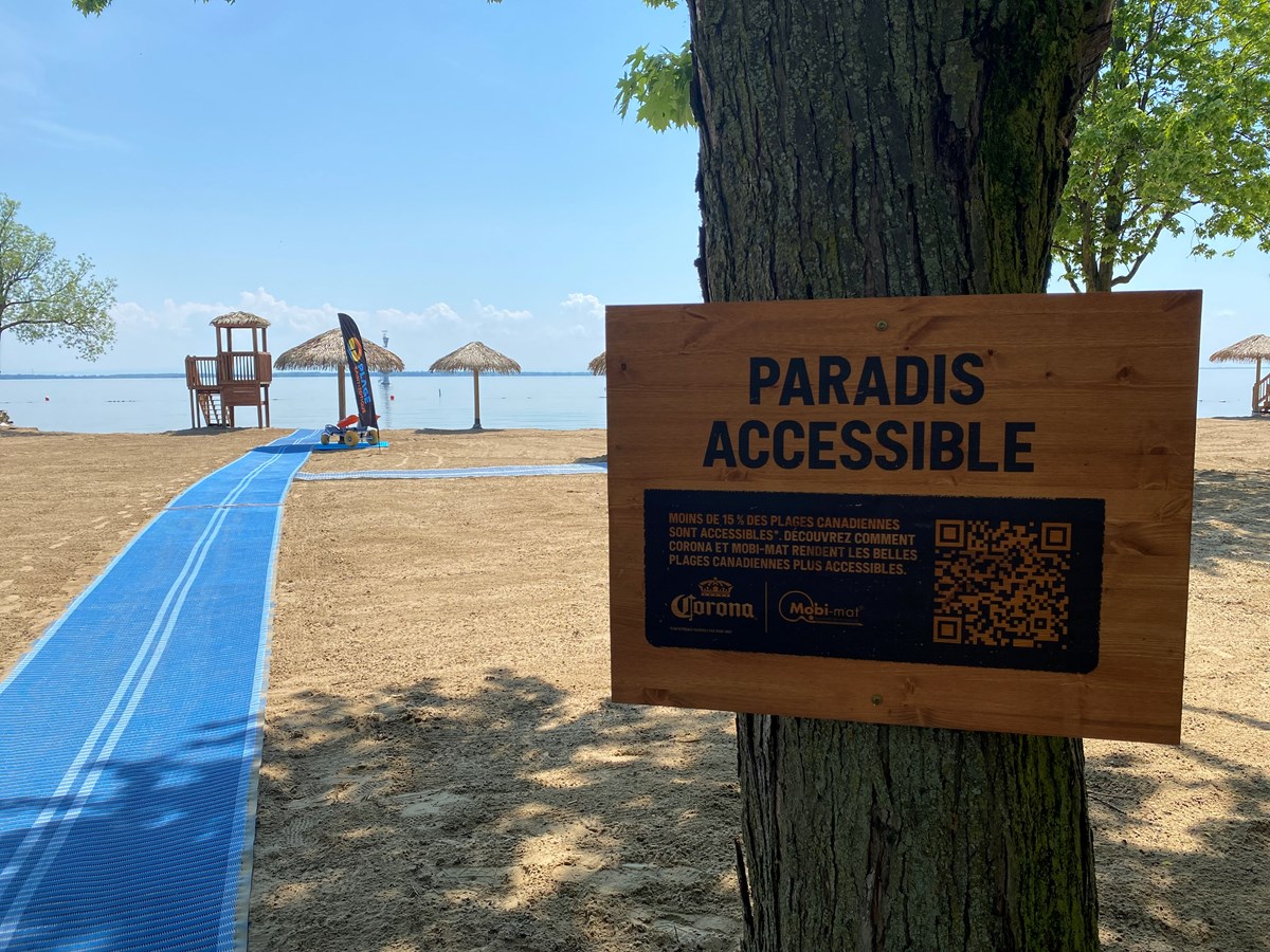 Un pas de plus vers l'accessibilité universelle à la Plage de Saint-Zotique