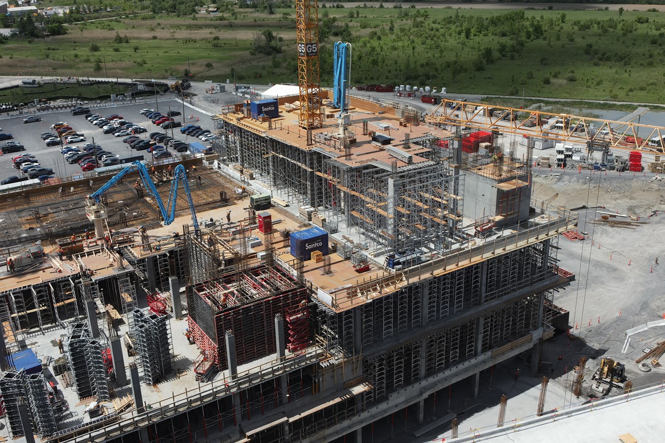 Hôpital de Vaudreuil-Soulanges | Construction progress on the site