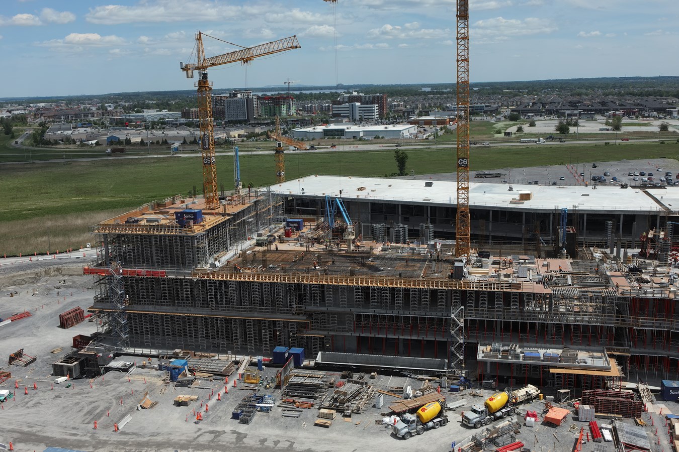Hôpital de Vaudreuil-Soulanges | Construction progress on the site
