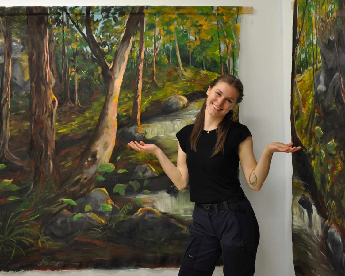 Gabrielle Larouche: une passionnée d'art qui n'a pas peur de sortir de sa zone de confort 