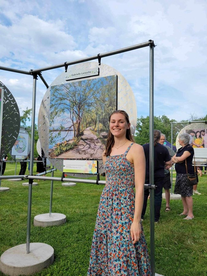 Gabrielle Larouche: an art enthusiast not afraid to step outside her comfort zone  