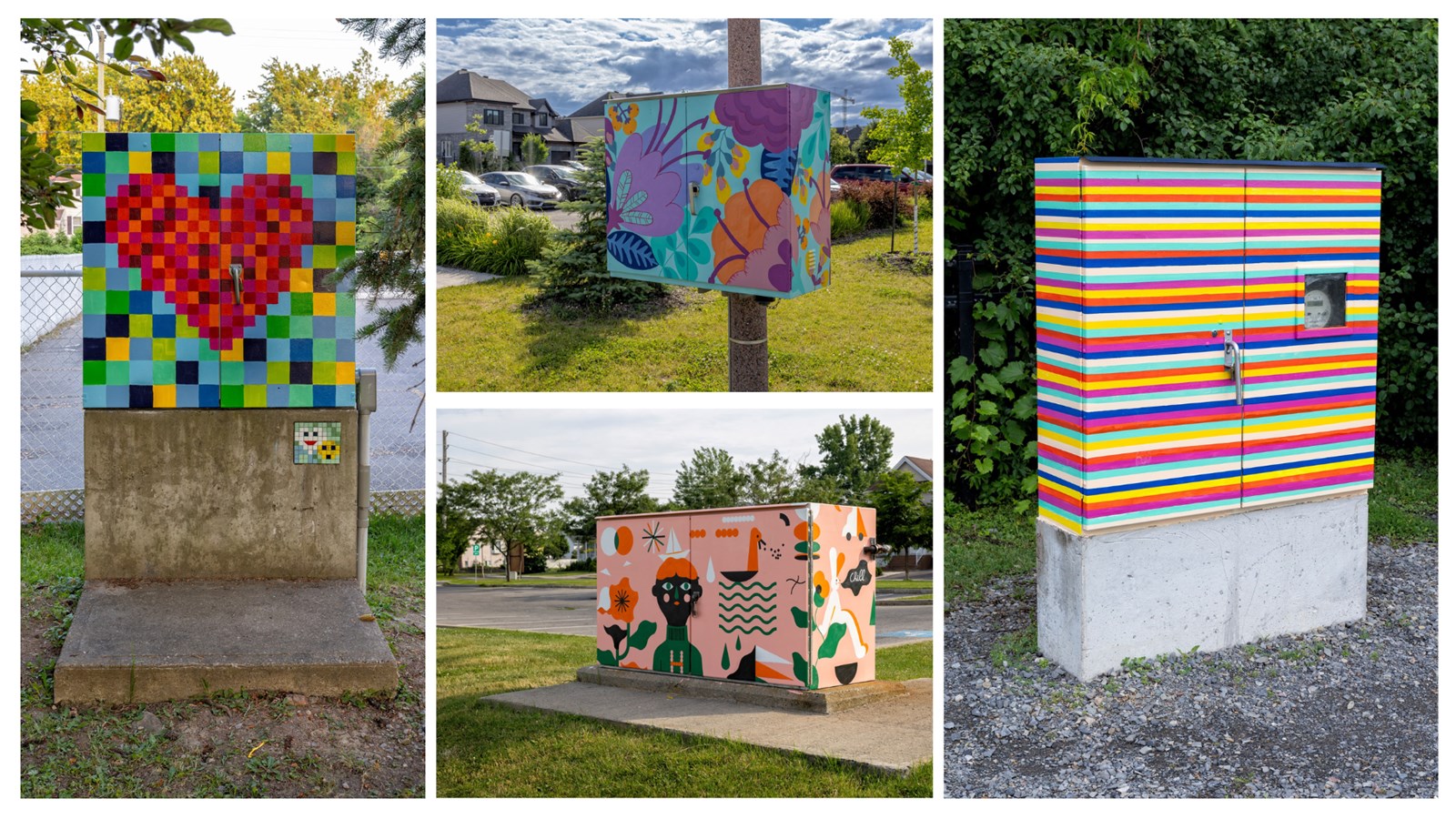 Embellissement artistique des boîtes électriques dans les parcs de Vaudreuil-Dorion