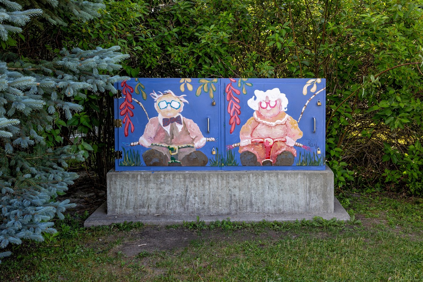 Artistic embellishment of electrical boxes in Vaudreuil-Dorion parks