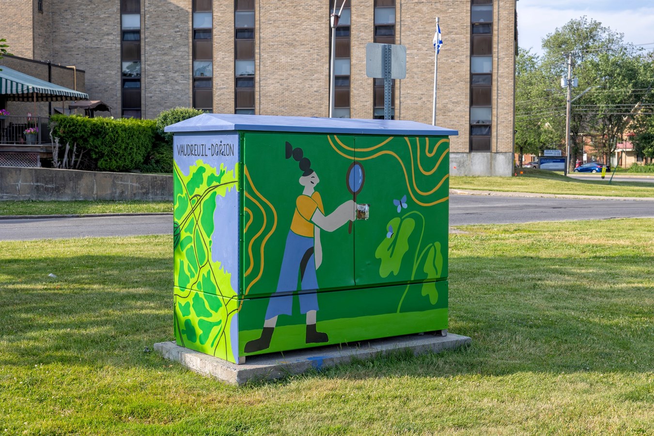 Artistic embellishment of electrical boxes in Vaudreuil-Dorion parks