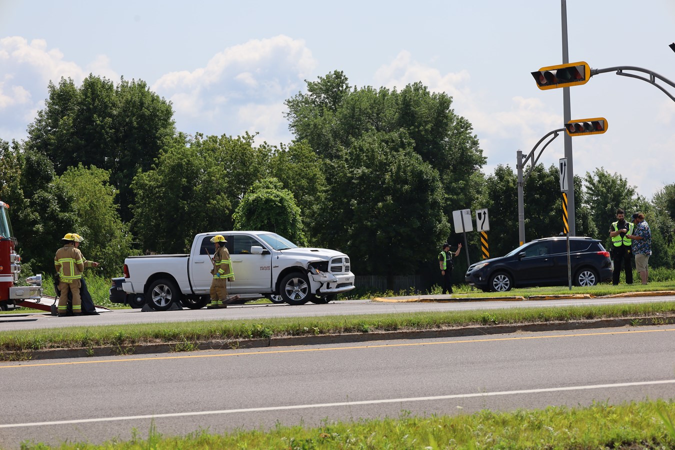 Collision: Un automobiliste est transporté vers un centre hospitalier