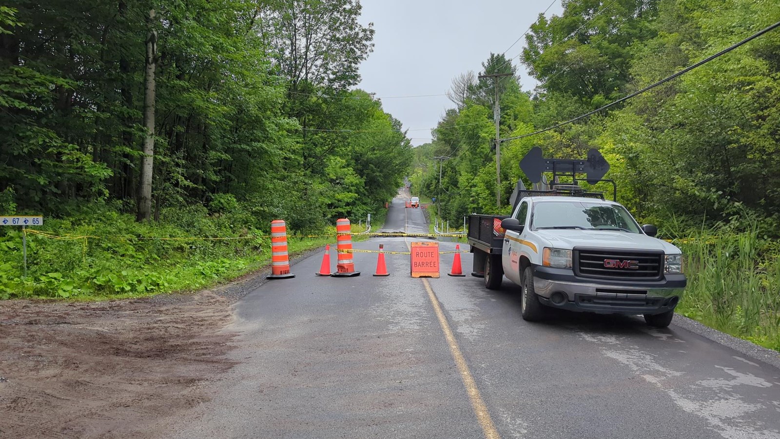 Une partie du chemin Saint-Georges fermée à Rigaud