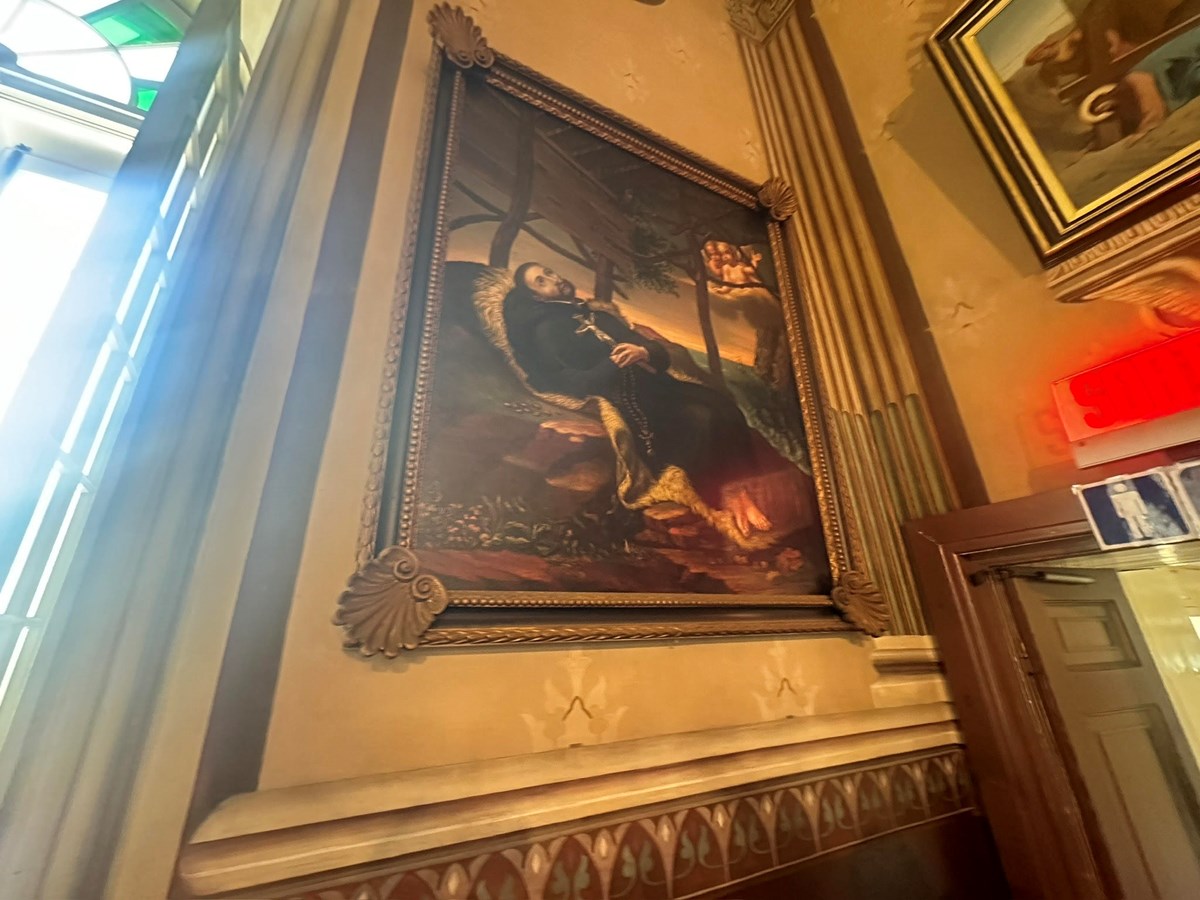 A painting of Saint Francis of Assisi