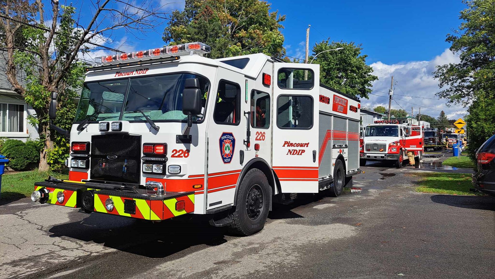 Fire on 7th Avenue in L'Île-Perrot