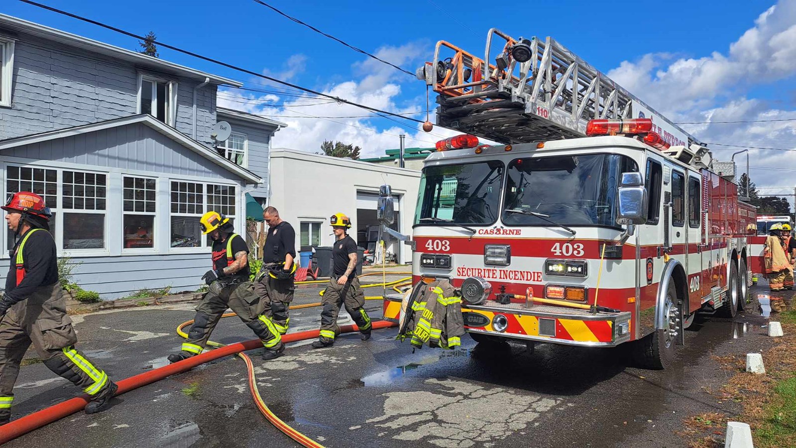 Fire on 7th Avenue in L'Île-Perrot