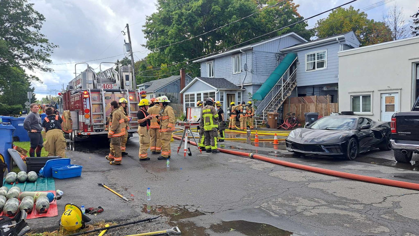 Fire on 7th Avenue in L'Île-Perrot