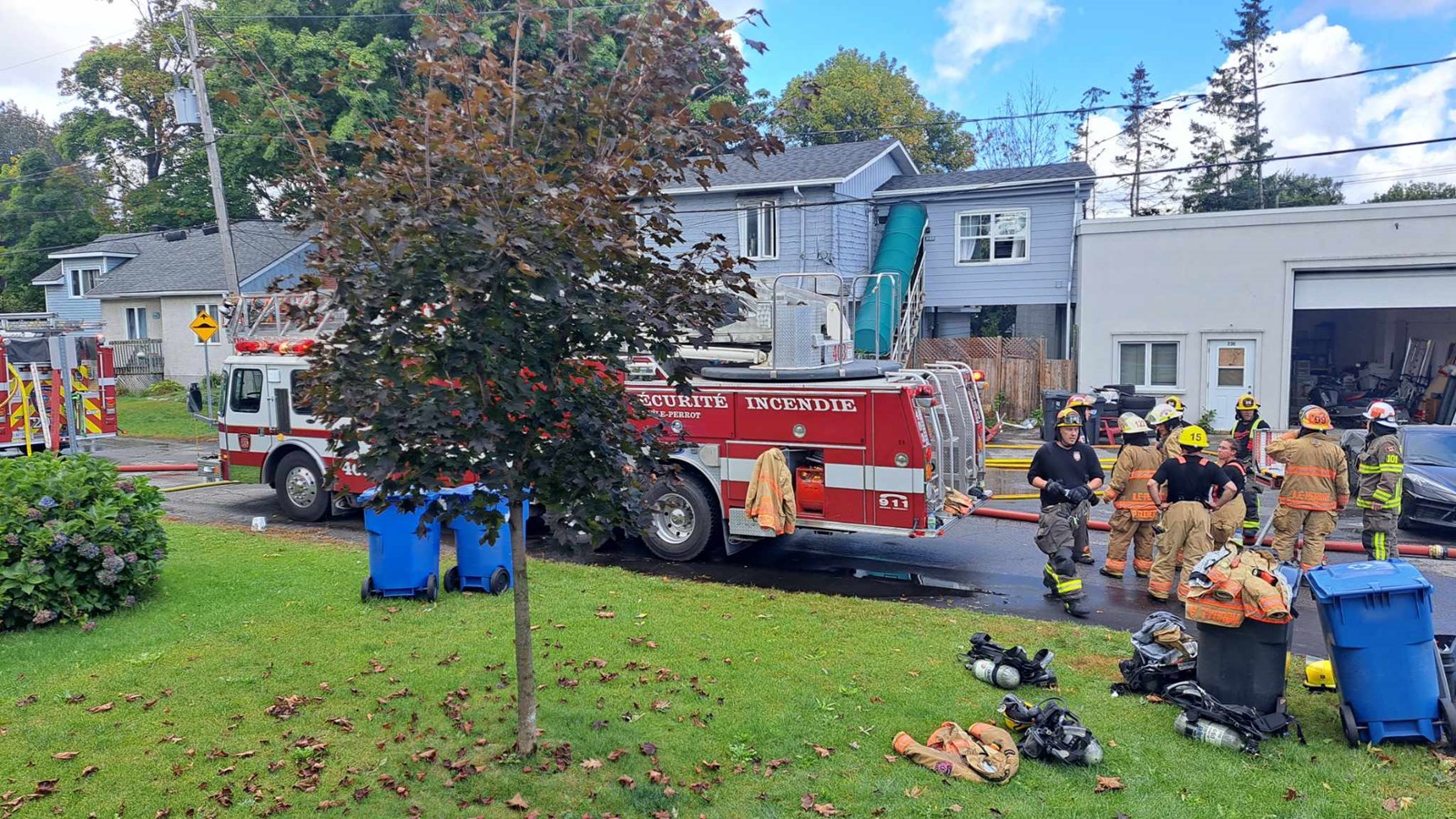 Fire on 7th Avenue in L'Île-Perrot
