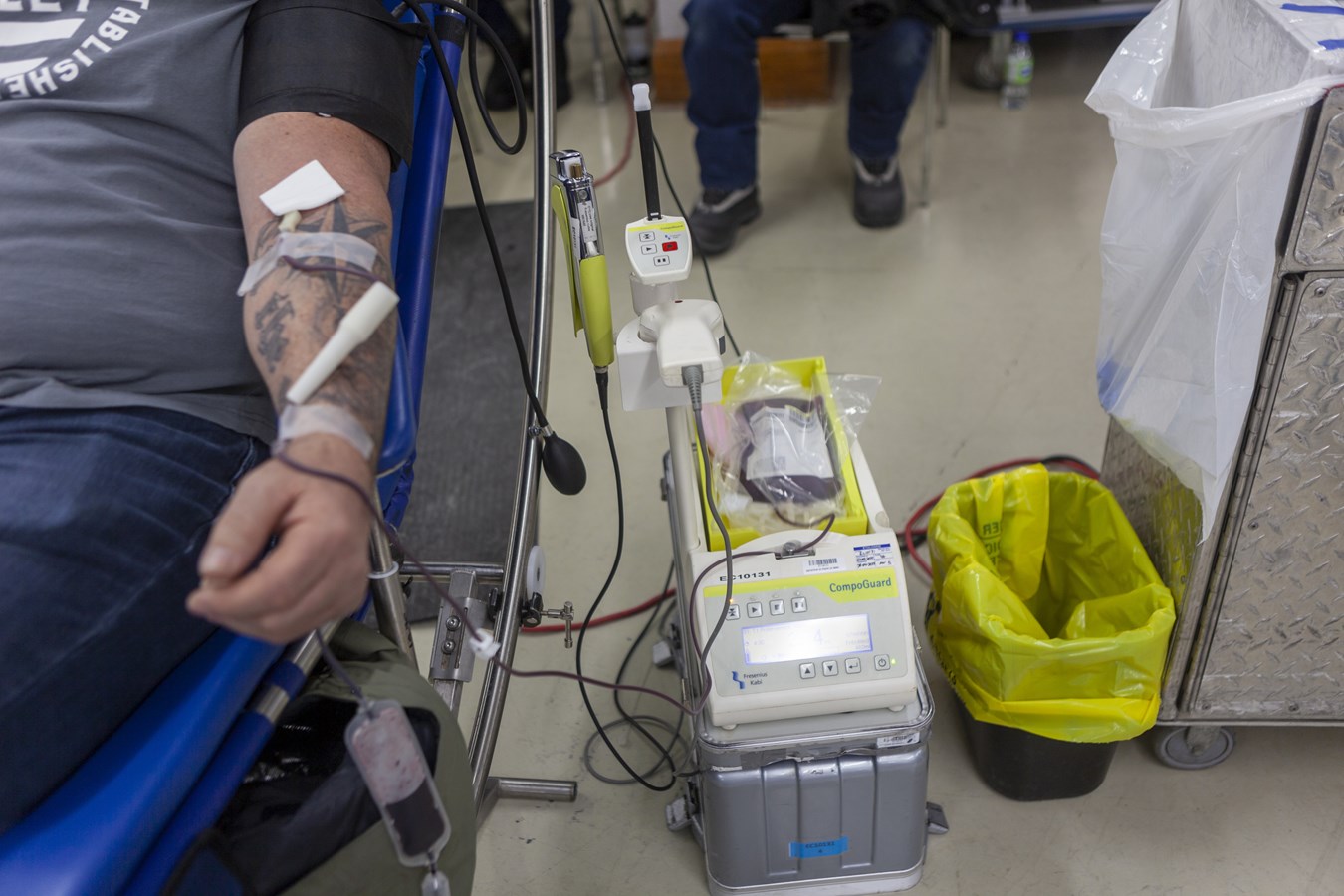 A blood drive in Notre-Dame-de-l'Île-Perrot in mid-October