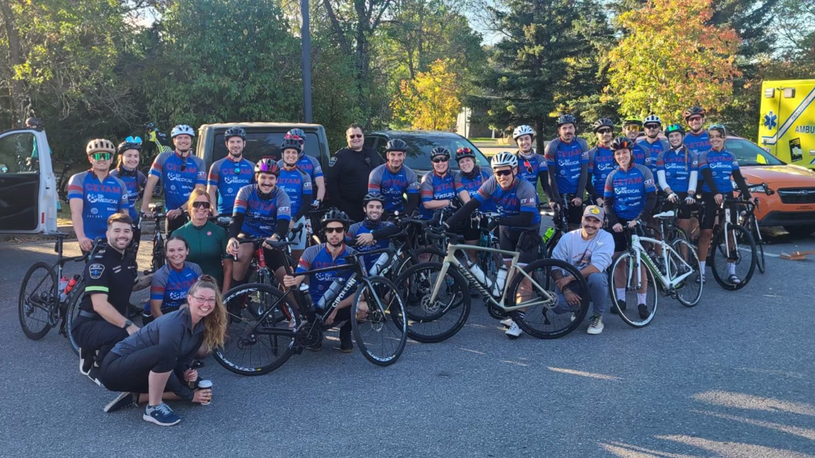 Tour paramédic du Québec 2024: CETAM employees pedal for the cause