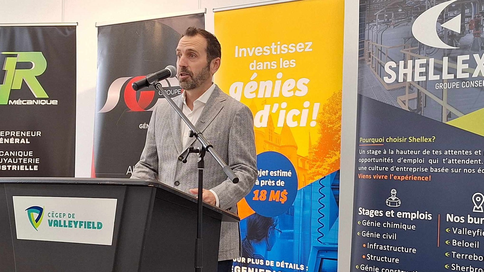 arc-André Loiselle, honorary president of the “Invest in local geniuses” fundraising campaign 