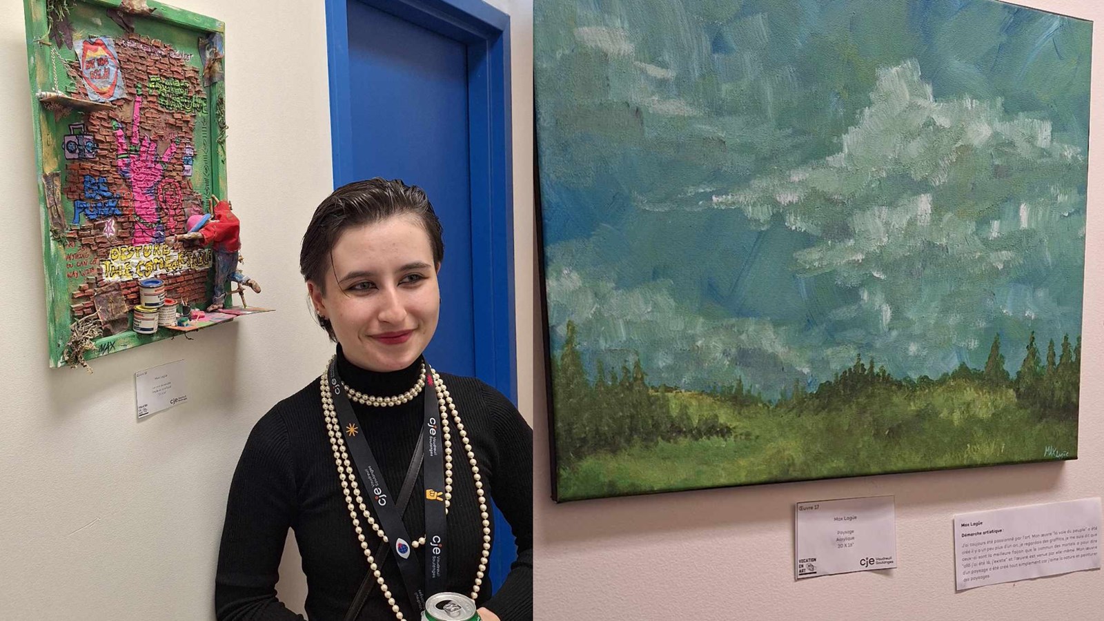 Nearly 20 artists and more than 25 works on display at Carrefour jeunesse-emploi