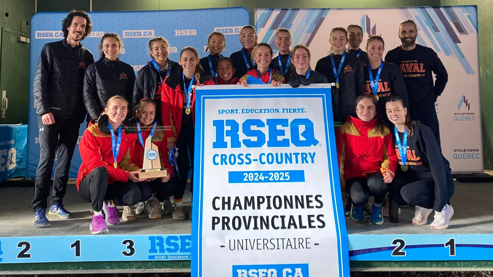 Dans la catégorie féminine, le Rouge & Or Université Laval a mis la main sur la première place