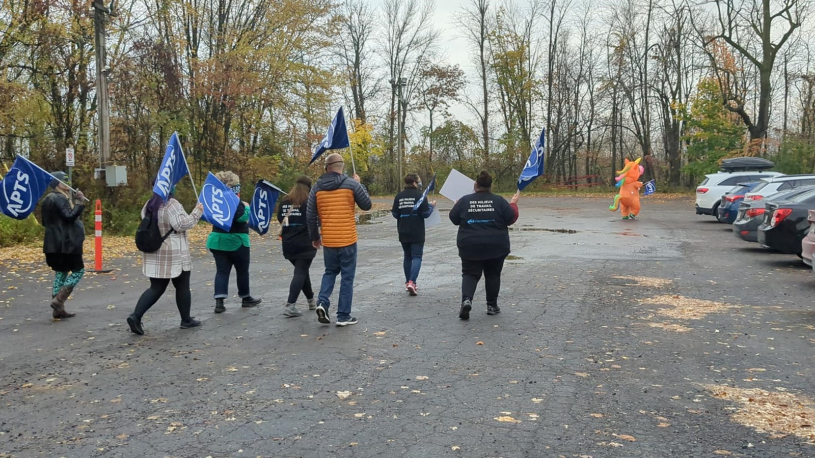 Manifestation silencieuse à Salaberry-de-Valleyfield
