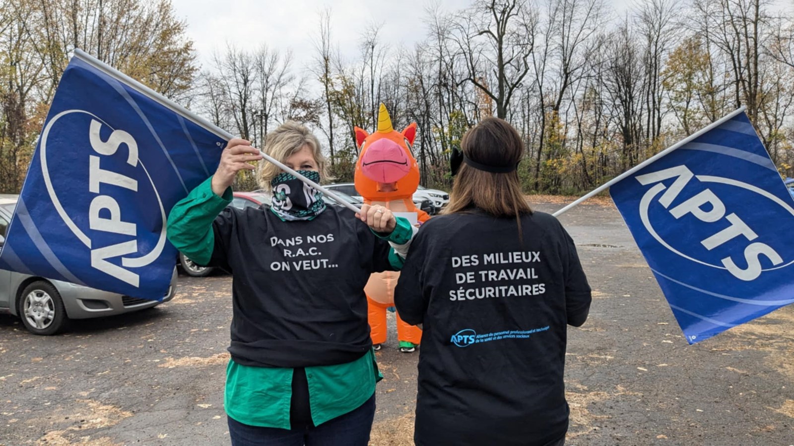 Manifestation silencieuse à Salaberry-de-Valleyfield