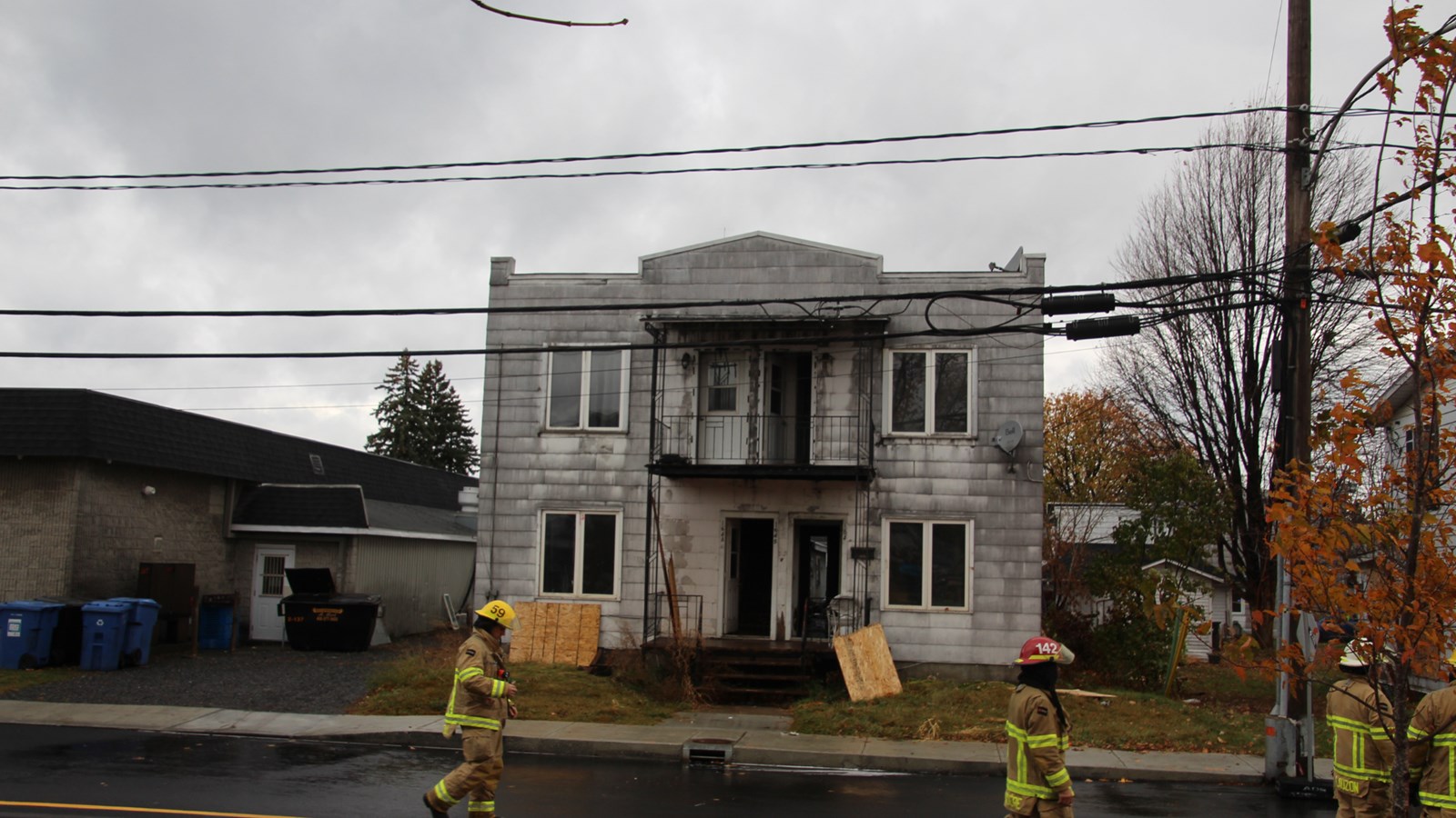 Investigations en cours sur la rue Salaberry à la suite d'un incendie suspect 