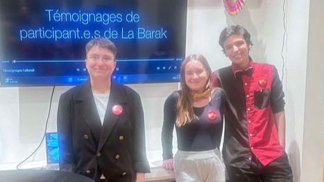 Three of the young people who took part in the creation of a testimonial video