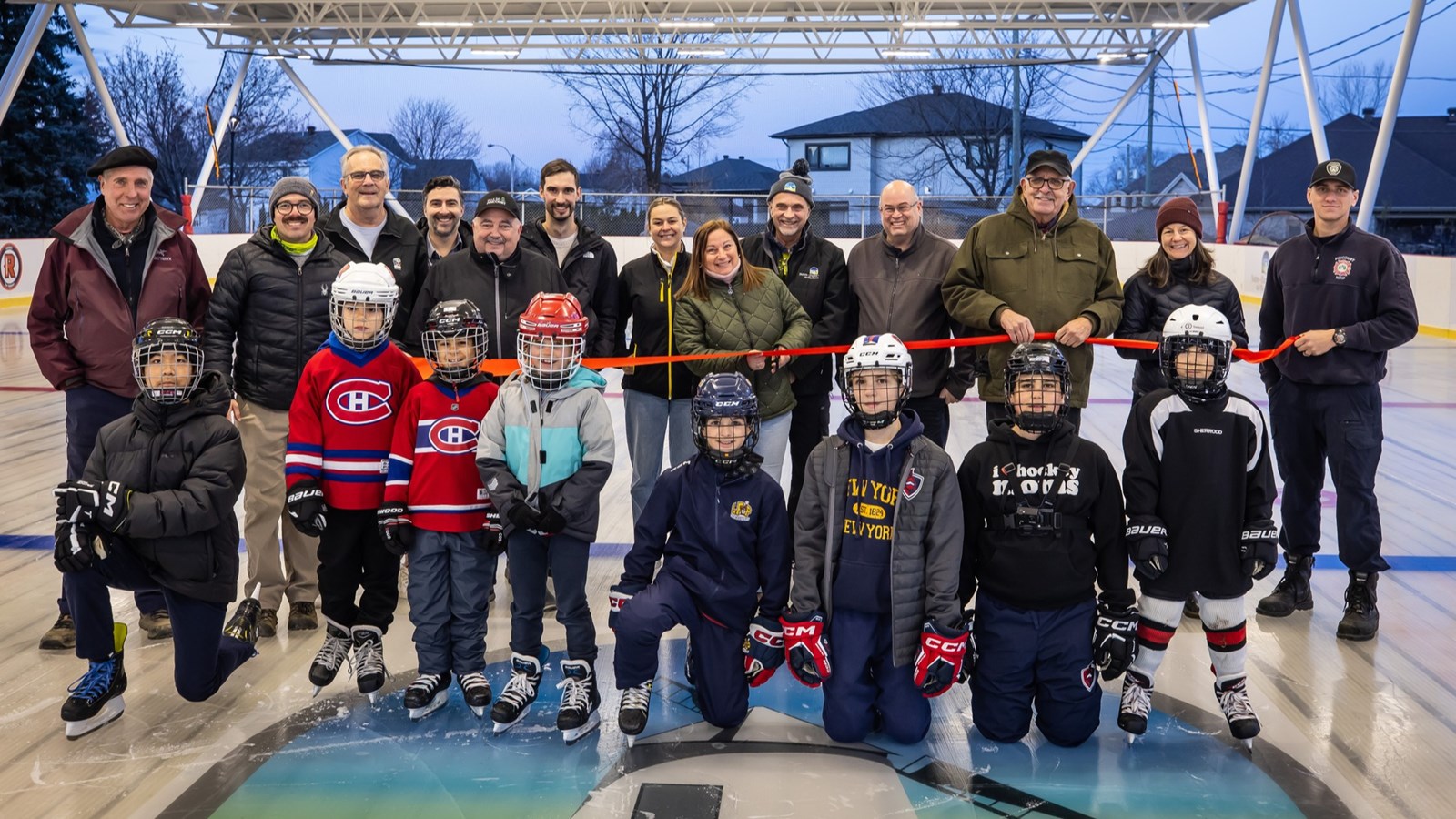 NDIP launches the outdoor skating season and inaugurates the roof of its refrigerated rink