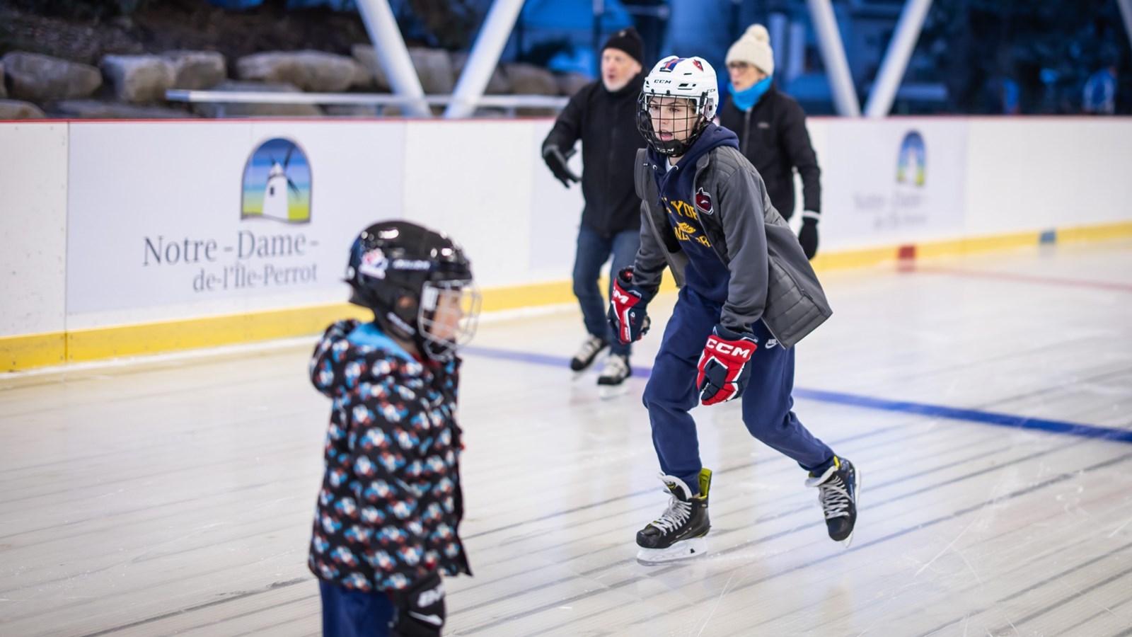 NDIP launches the outdoor skating season and inaugurates the roof of its refrigerated rink