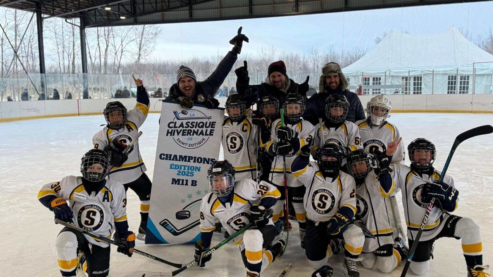 In their match against the Laval-Est Stars, Les Seigneurs de Soulanges in the M11 B category largely dominated their opponents.