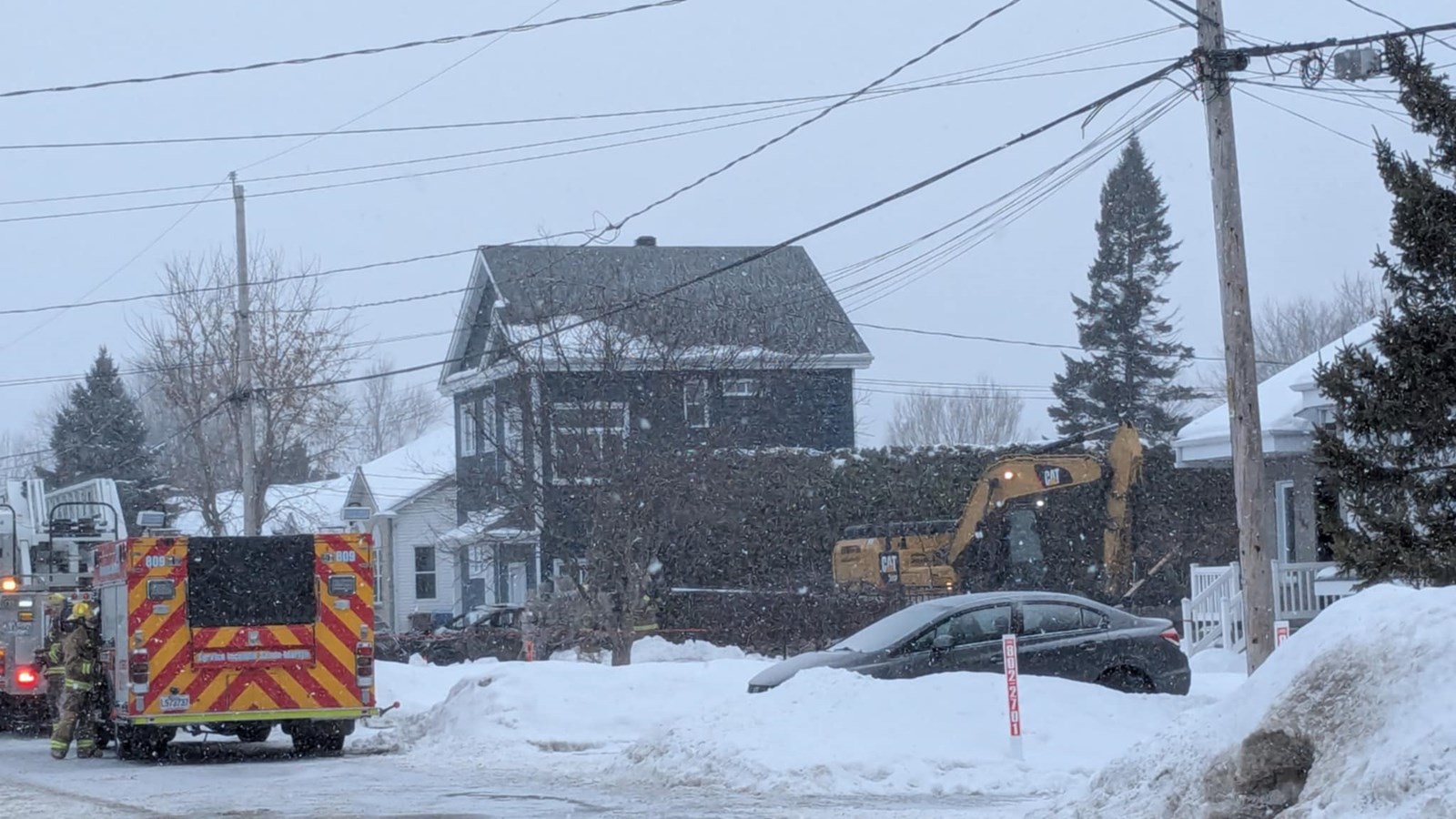 Une résidence de Saint-Zotique est détruite par les flammes