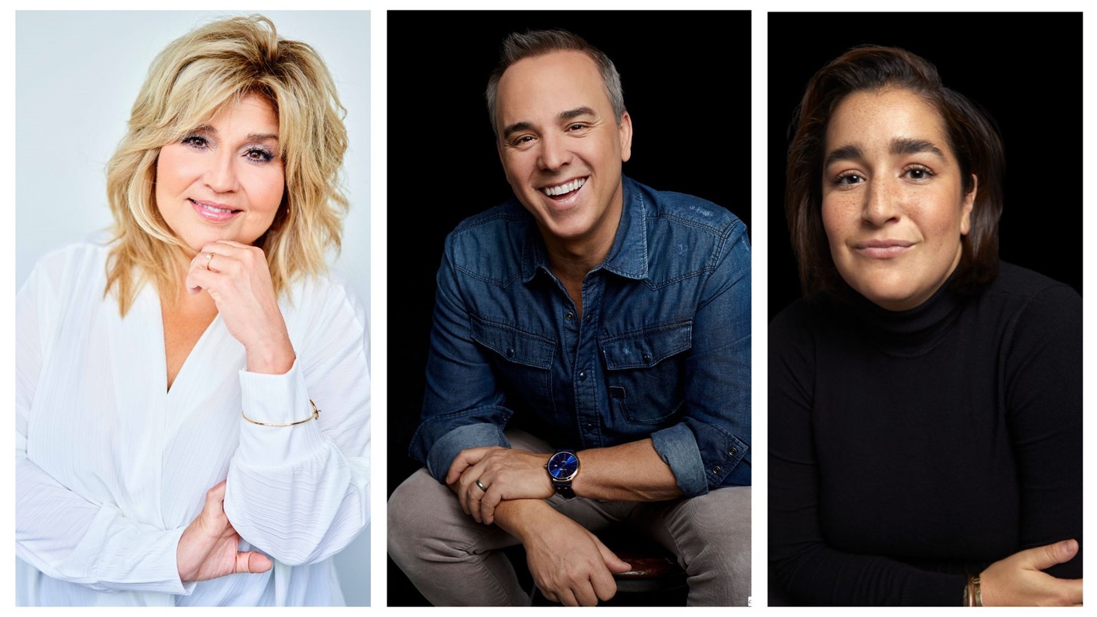 Mariana Mazza, Gino Chouinard et Marie-Claude Barrette de passage à Vaudreuil-Dorion