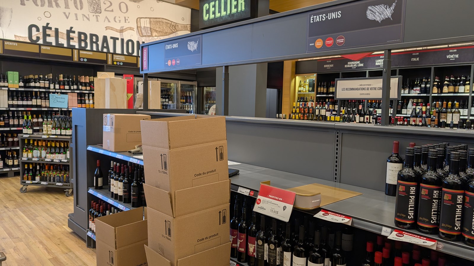 Tous les vins et produits américains seront retirés des tablettes à la SAQ