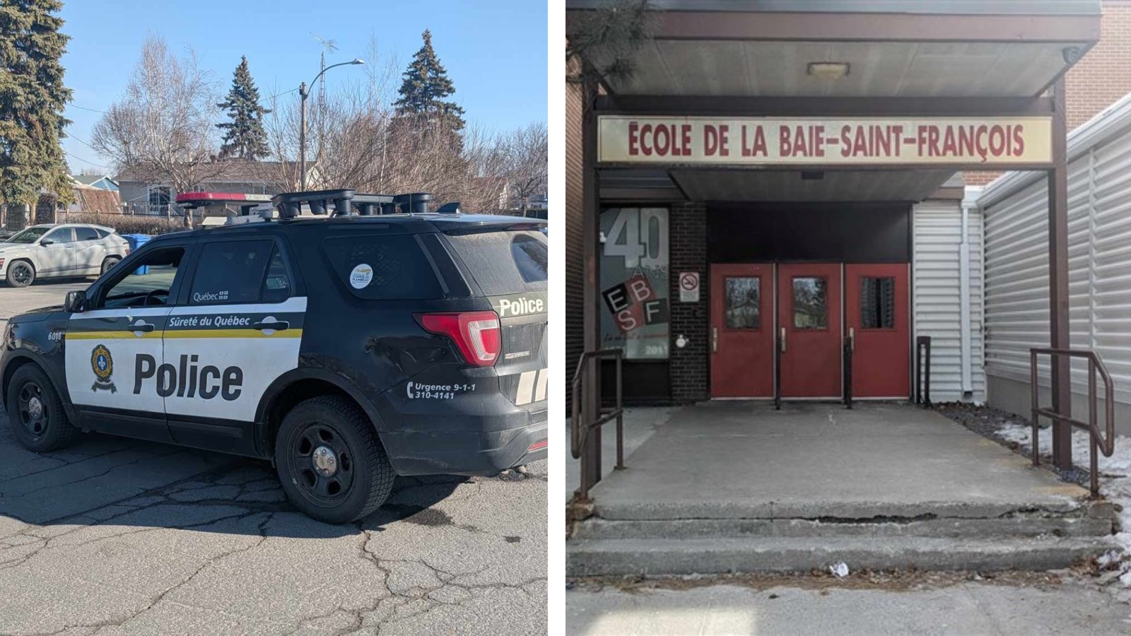 Présence policière à l'école secondaire de la Baie-St-François