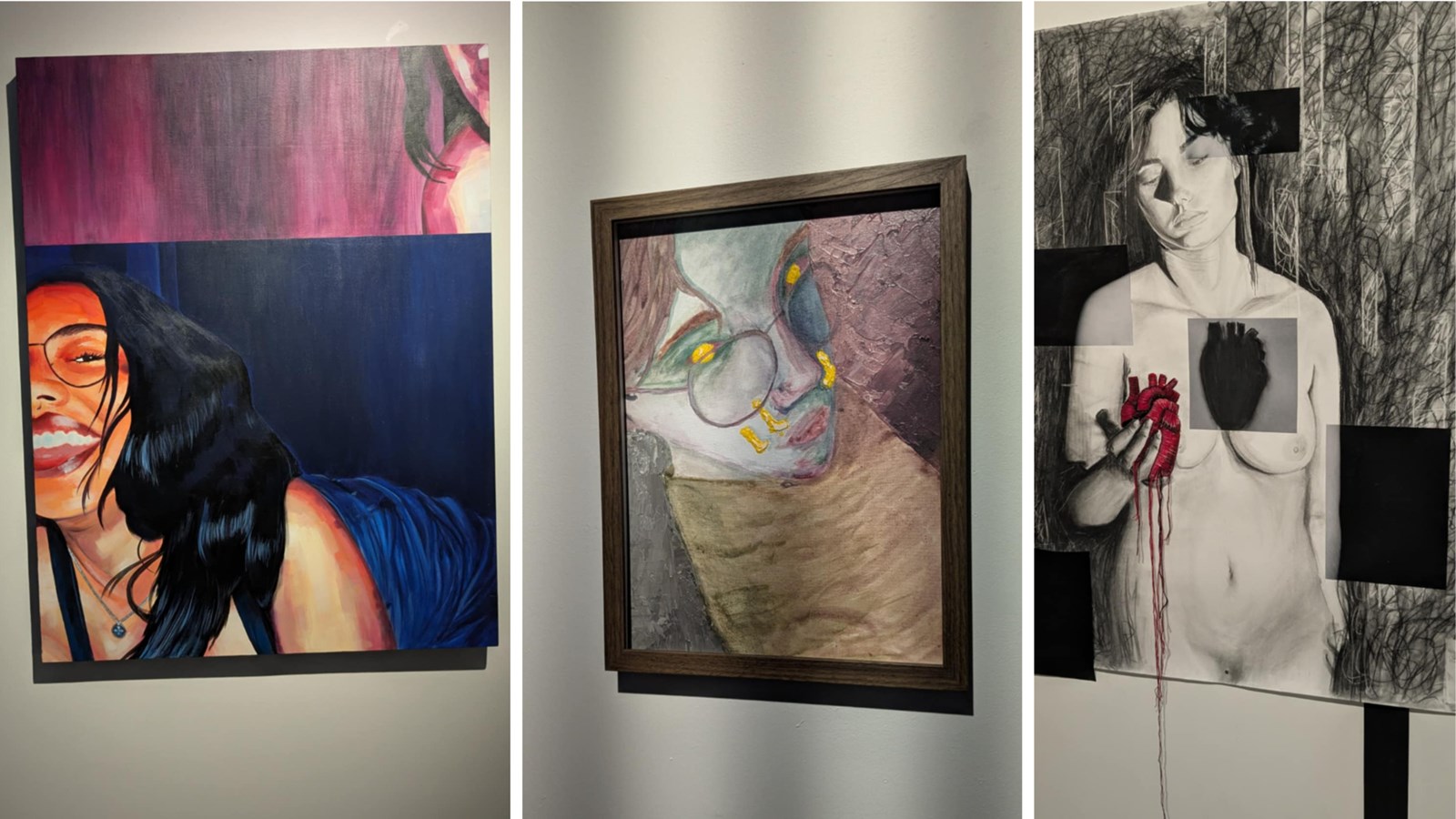 Les oeuvres de Rosalie Cadieux, Lydie Frappier et Audrey Leblanc-Pétrin seront exposées dans le cadre de l'Intercollégial d'arts visuels du 2 au 4 mai à Shawinigan