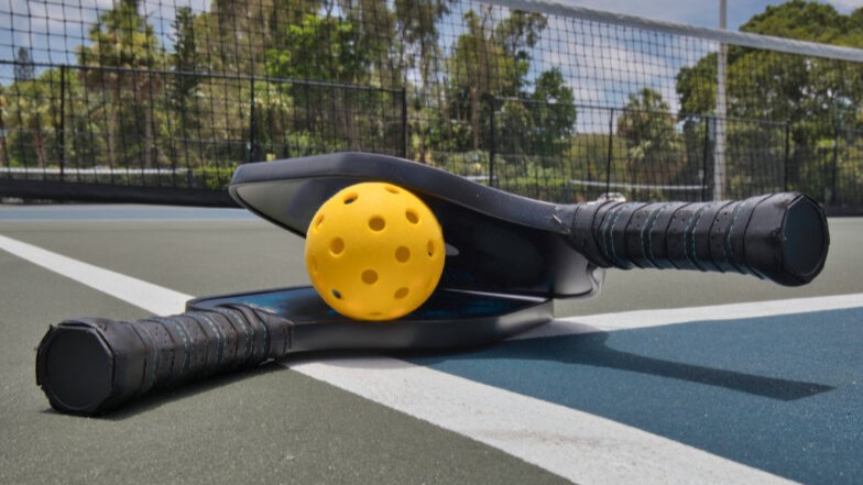 Terrains dédiés au pickleball au parc des Mésanges à Notre-Dame-de-l’Île-Perrot