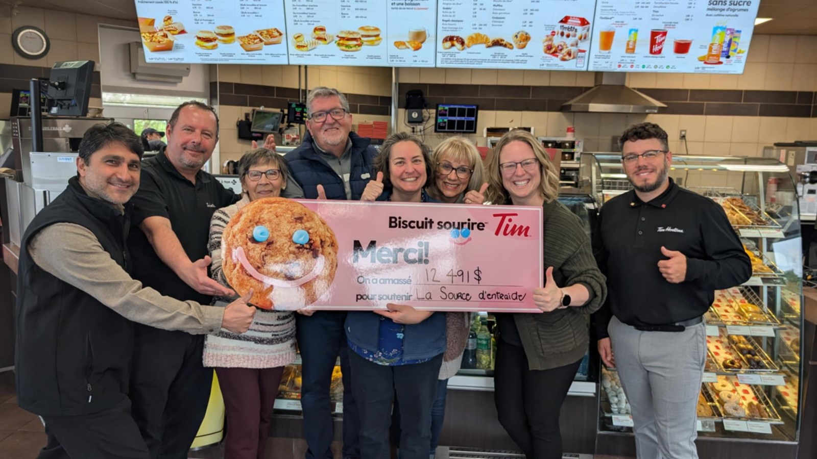 Tim Hortons Saint-Lazare soutient la Source d’Entraide par sa campagne annuelle