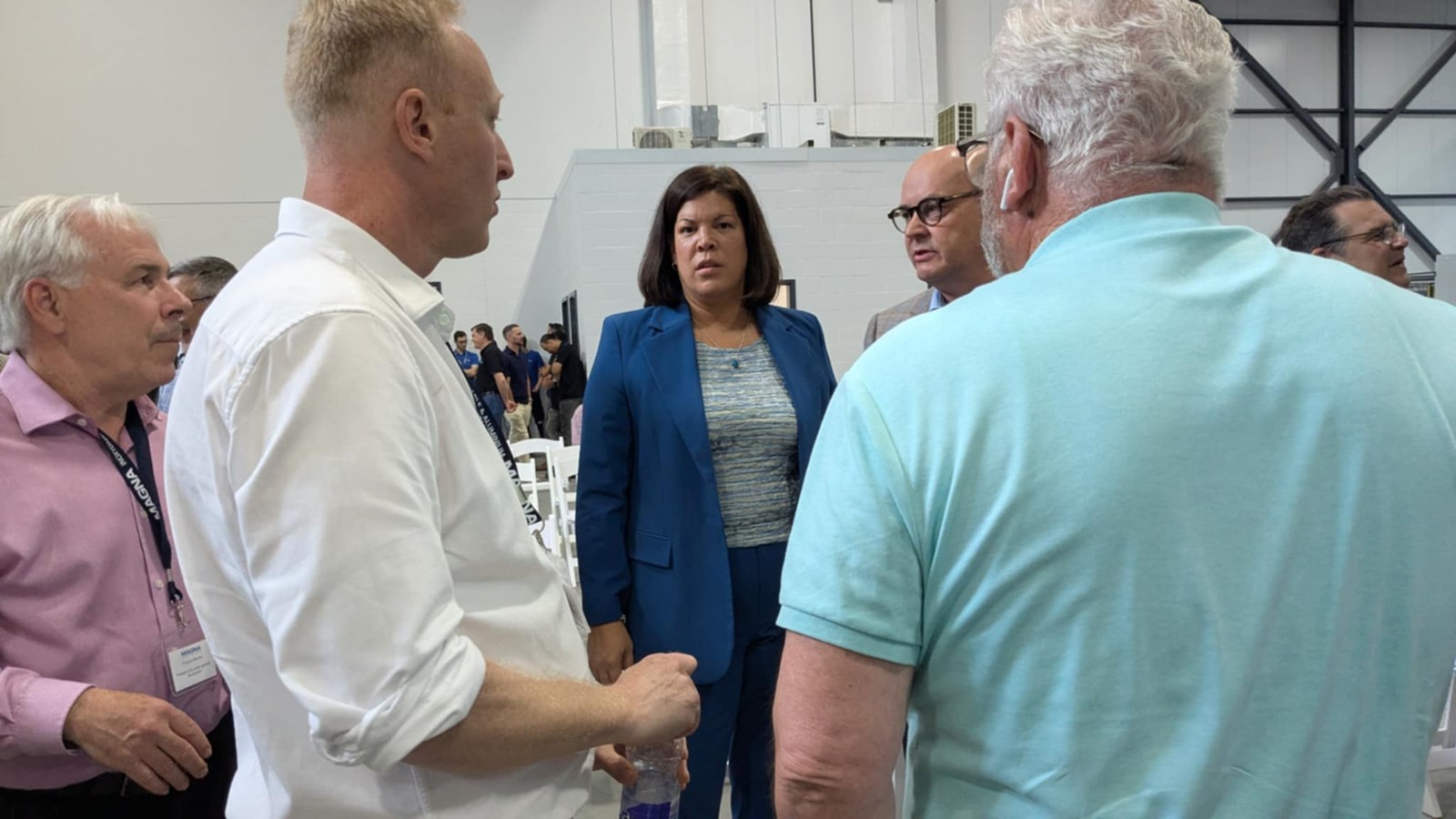 La ministre de l’Emploi Kateri Champagne Jourdain était présente à l'inauguration officielle de l'usine 
