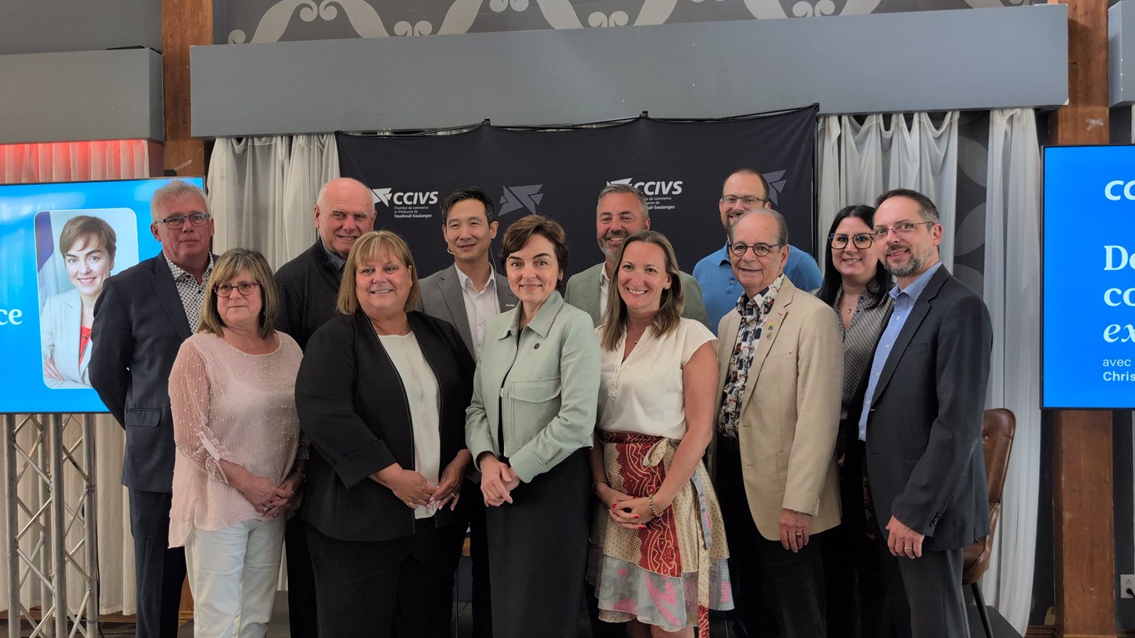 Christine Fréchette rencontre les entrepreneurs de Vaudreuil-Soulanges