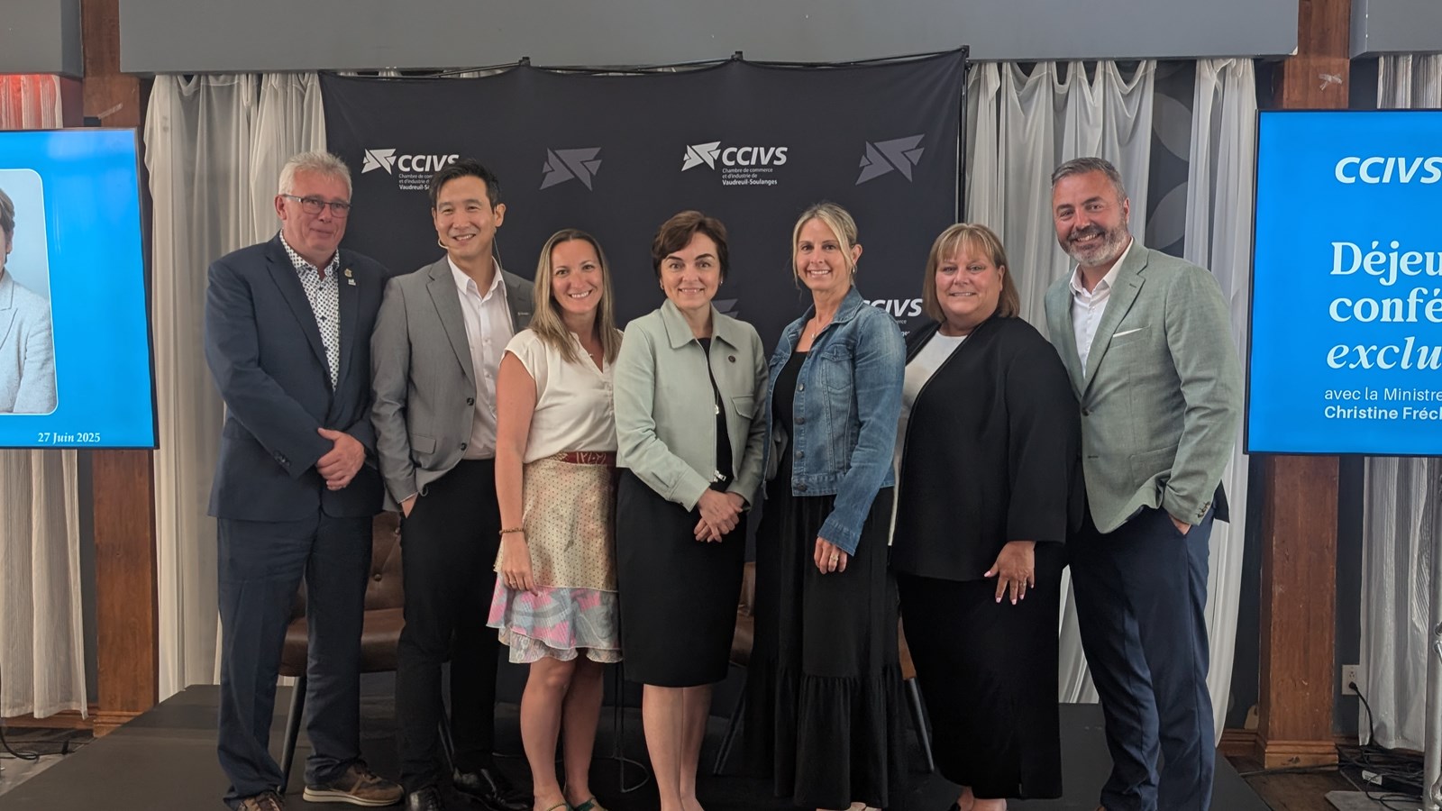 Christine Fréchette rencontre les entrepreneurs de Vaudreuil-Soulanges