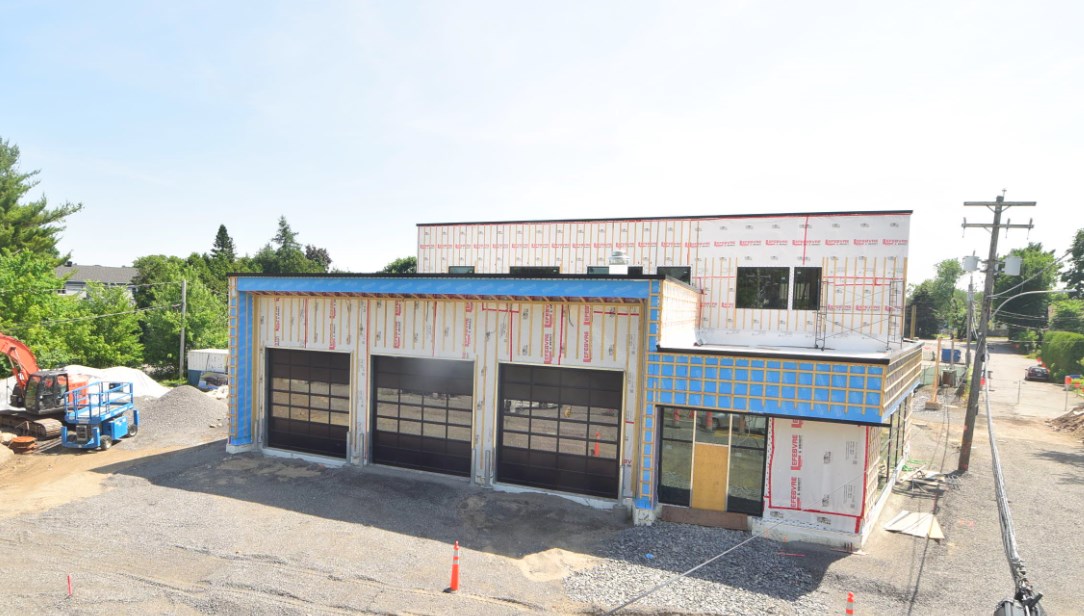 Caserne incendie: le chantier avance bien à L'Île-Perrot 