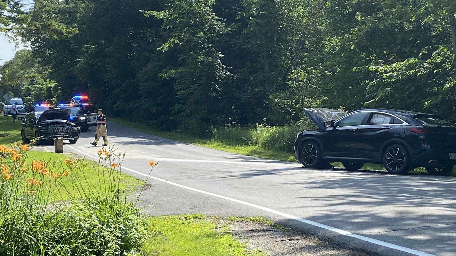 Une collision entraîne la fermeture temporaire du chemin Côte Saint-Charles