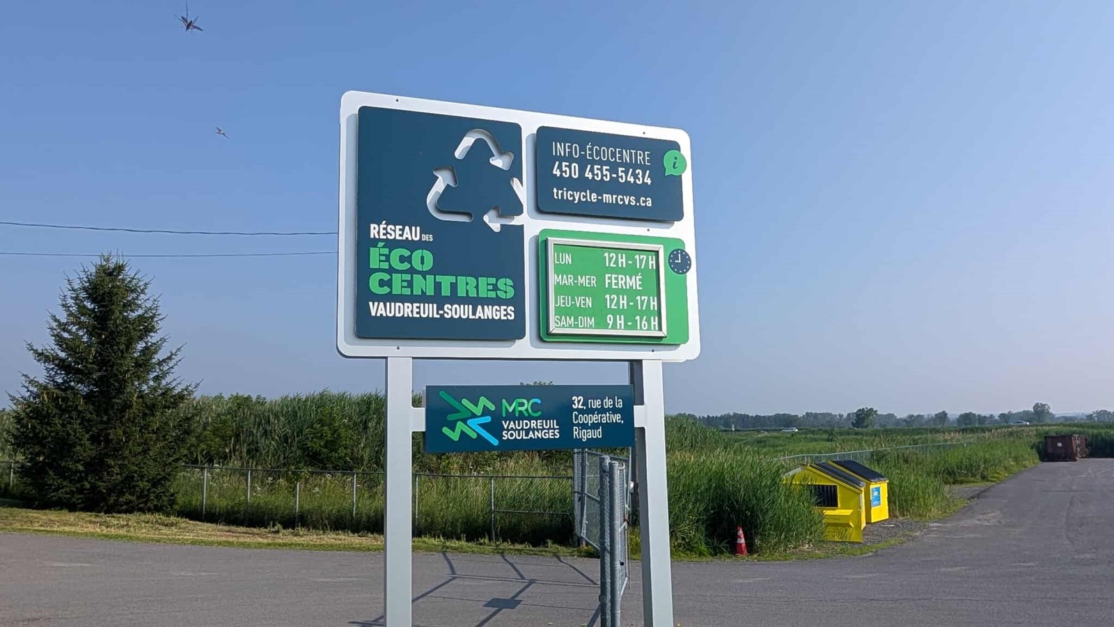 Travaux à l’écocentre de Rigaud : horaire réduit pendant 10 semaines